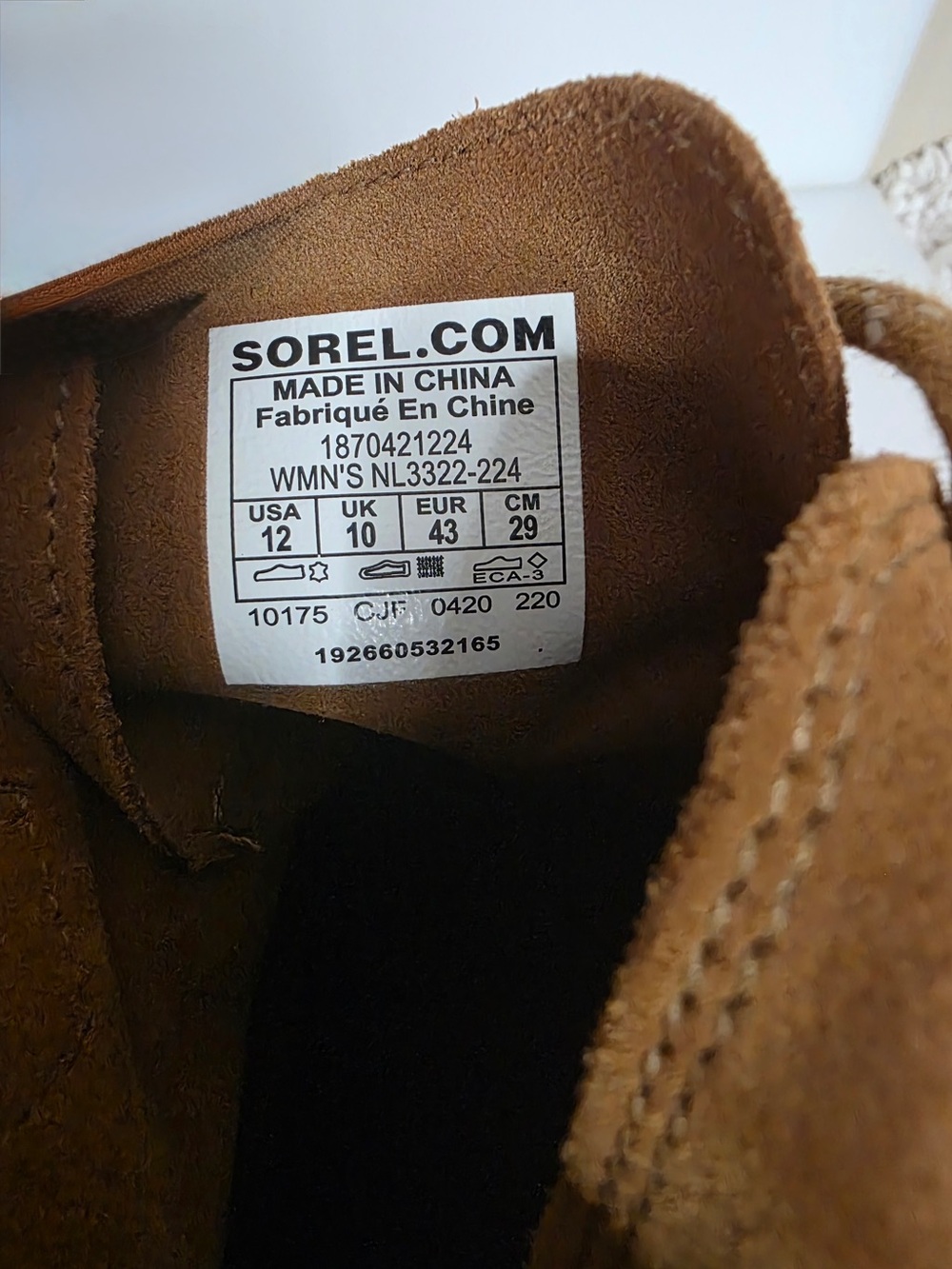 Sorel Tan Suede Lace-Up Ankle Boots - Picture 7 of 7